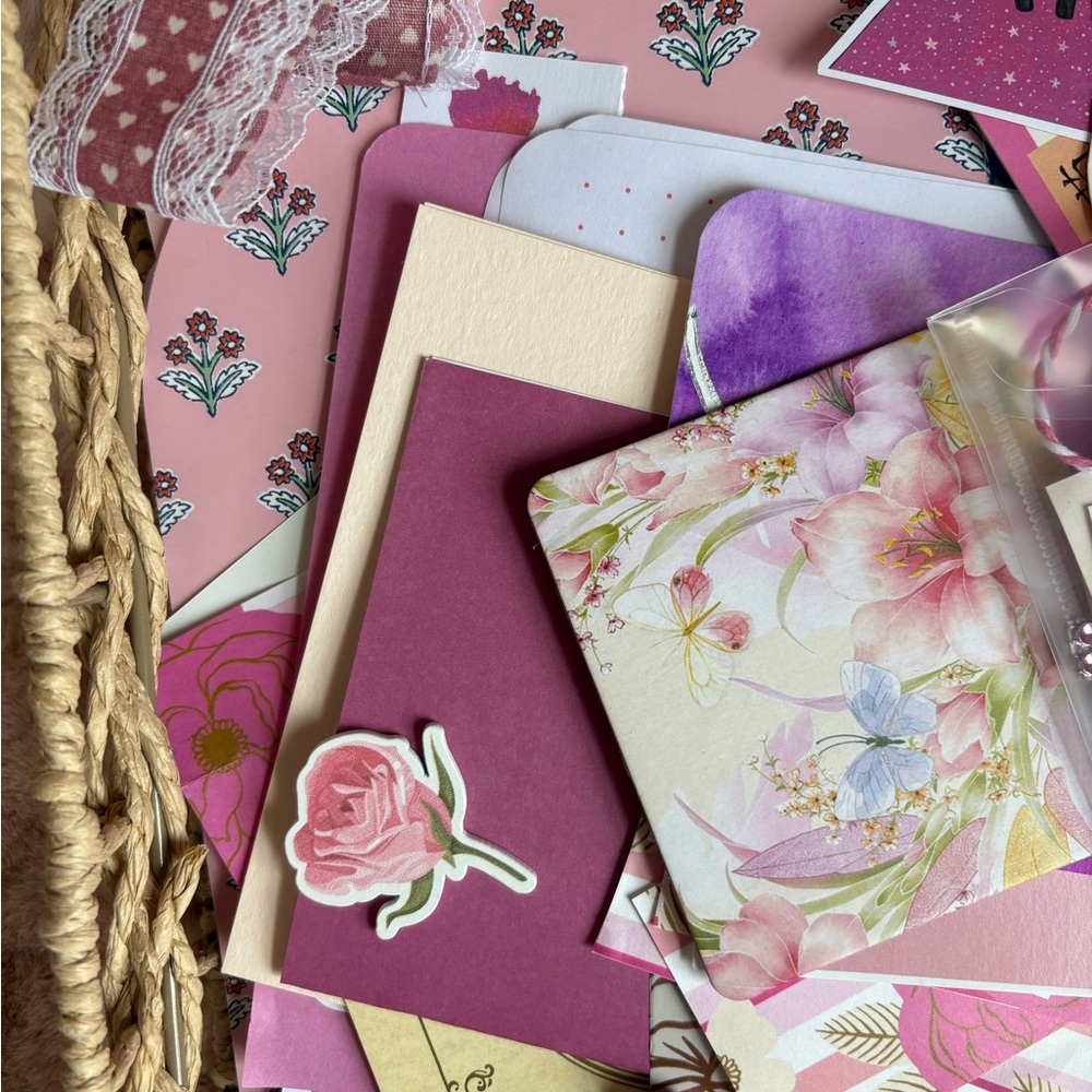 ๐sold๐ Pink Junk Journal Pack 100+ Pieces of Ephemera - Picture 6 of 11
